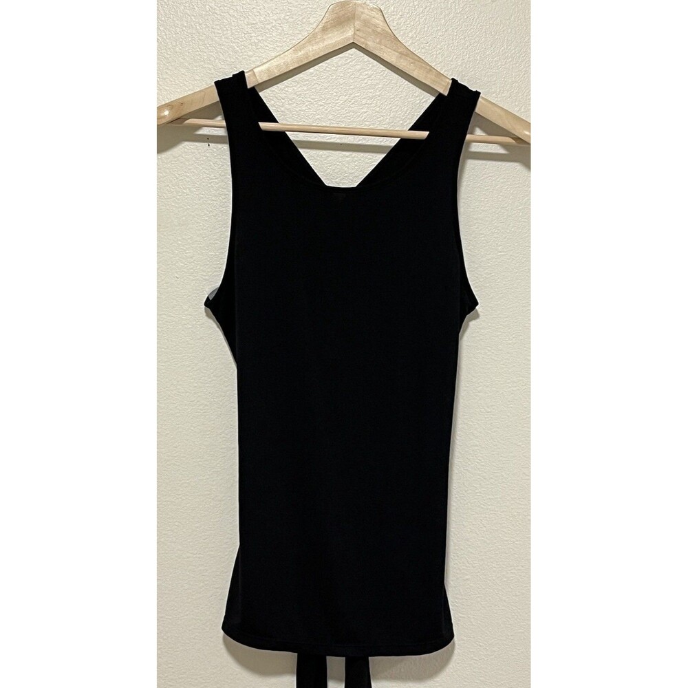 Buff Bunny Tank Size Small Black Cross Tie Back Active Athleisure